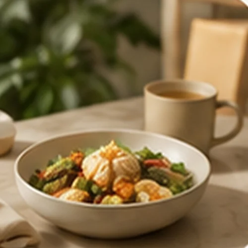 A meal at the WellNest Cafe, Cape Town
